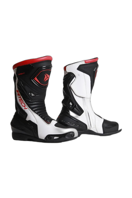 R-Tech Tornado 2.0 Stivali da corsa Nero Bianco Rosso 