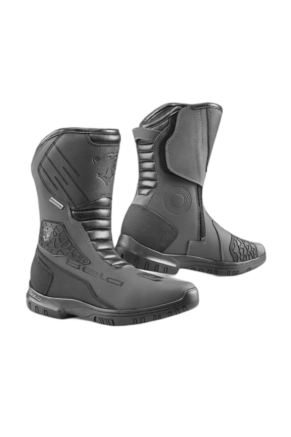 BELA Stivali gladiator pelle neri grigi 