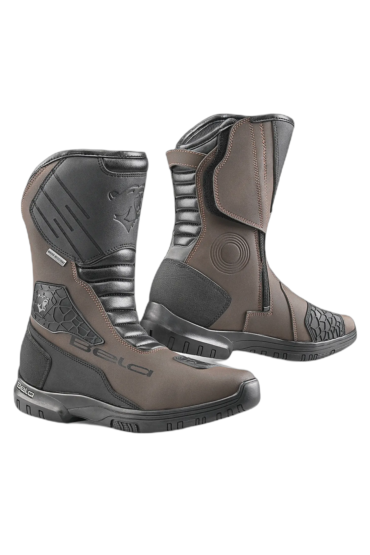 BELA Stivali gladiator pelle neri marroni 