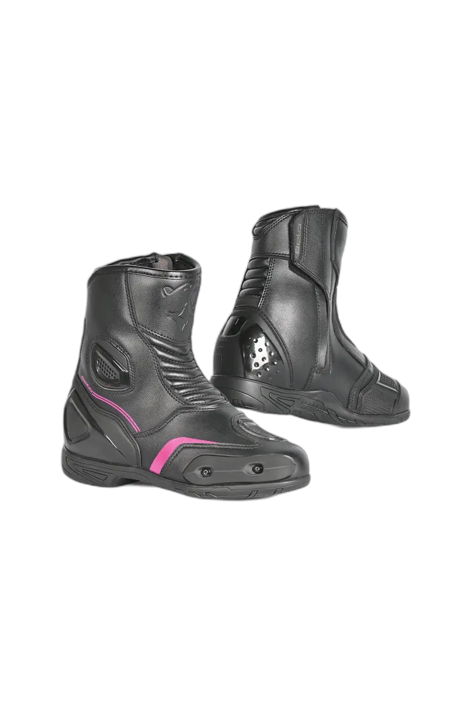 Bela Faster 2.0 Motociclo Stivali Da Corsa Nero / rosa 