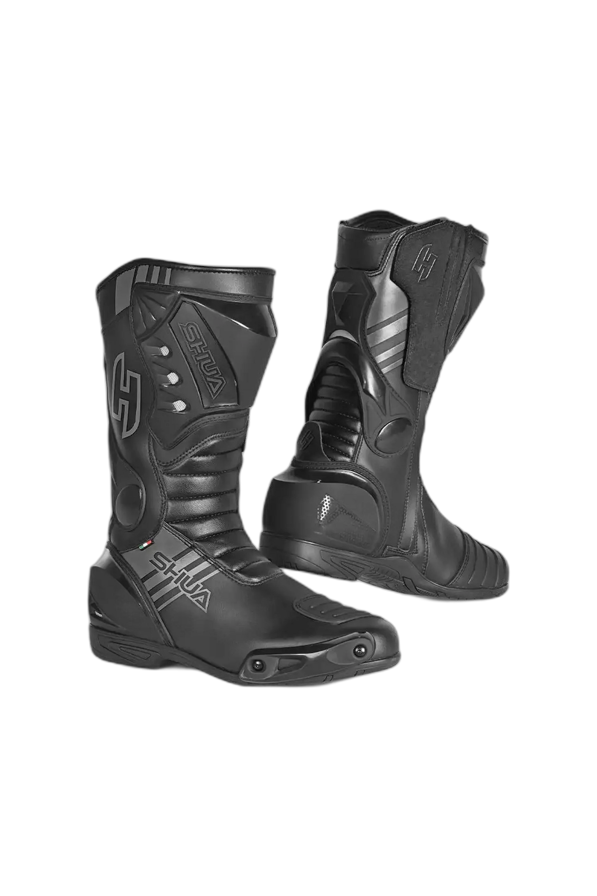 Shua Super Tech Stivali da moto da corsa /Pista Nero 