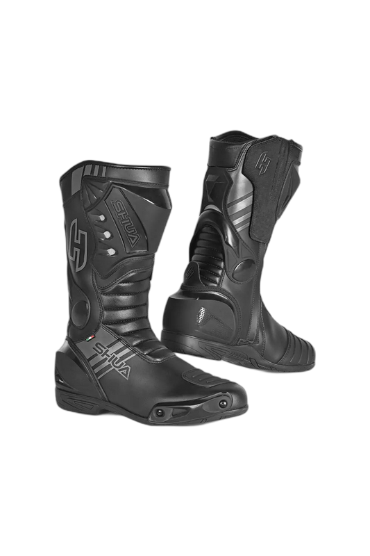 Shua Super Tech Stivali da moto da corsa /Pista Nero 