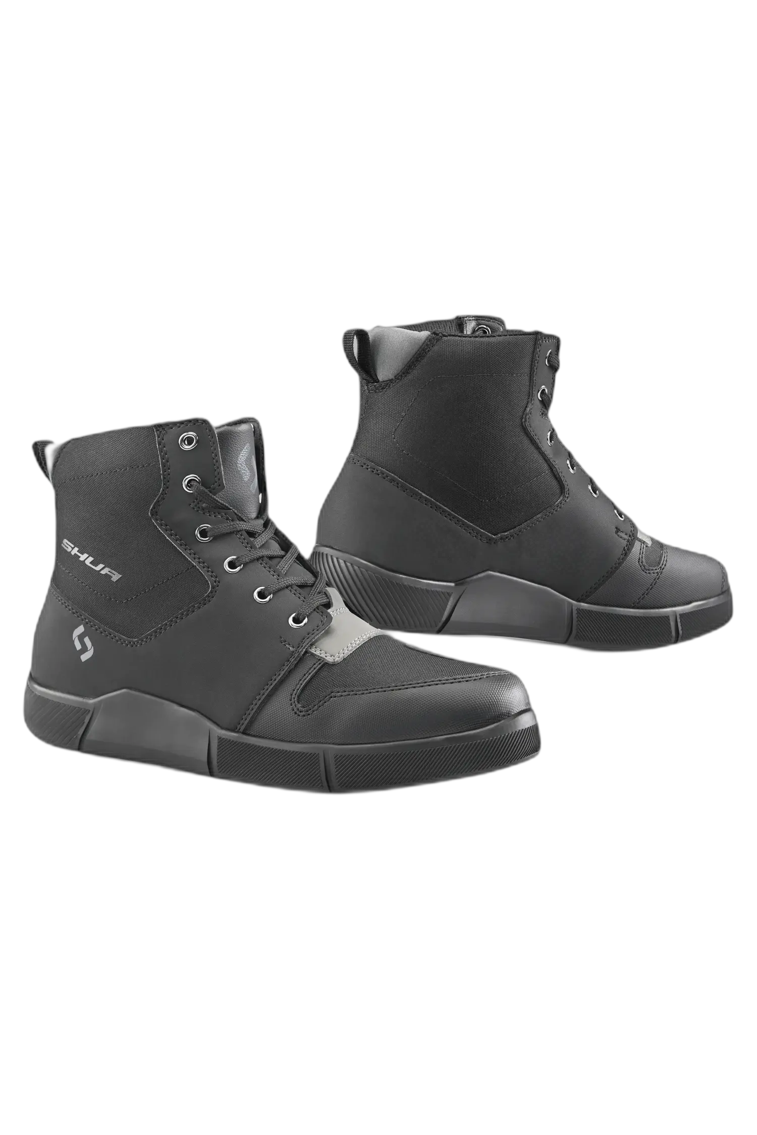 SHUA - Oddin Scarpe Da Moto Urban - Nero Grigio 
