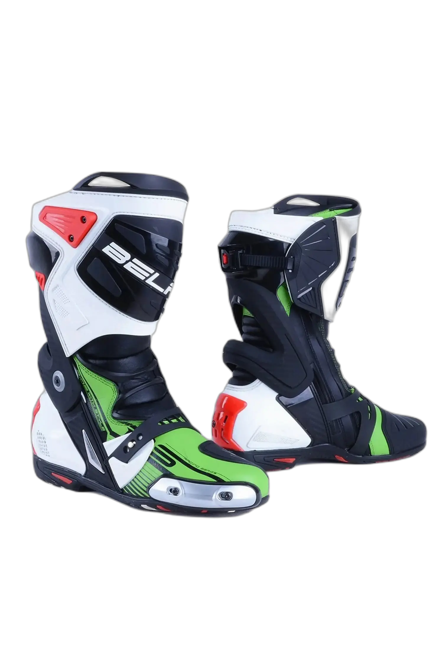 Bela Race Pro Verde Stivali da Motociclista 