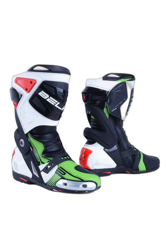 Bela Race Pro Verde Stivali da Motociclista 