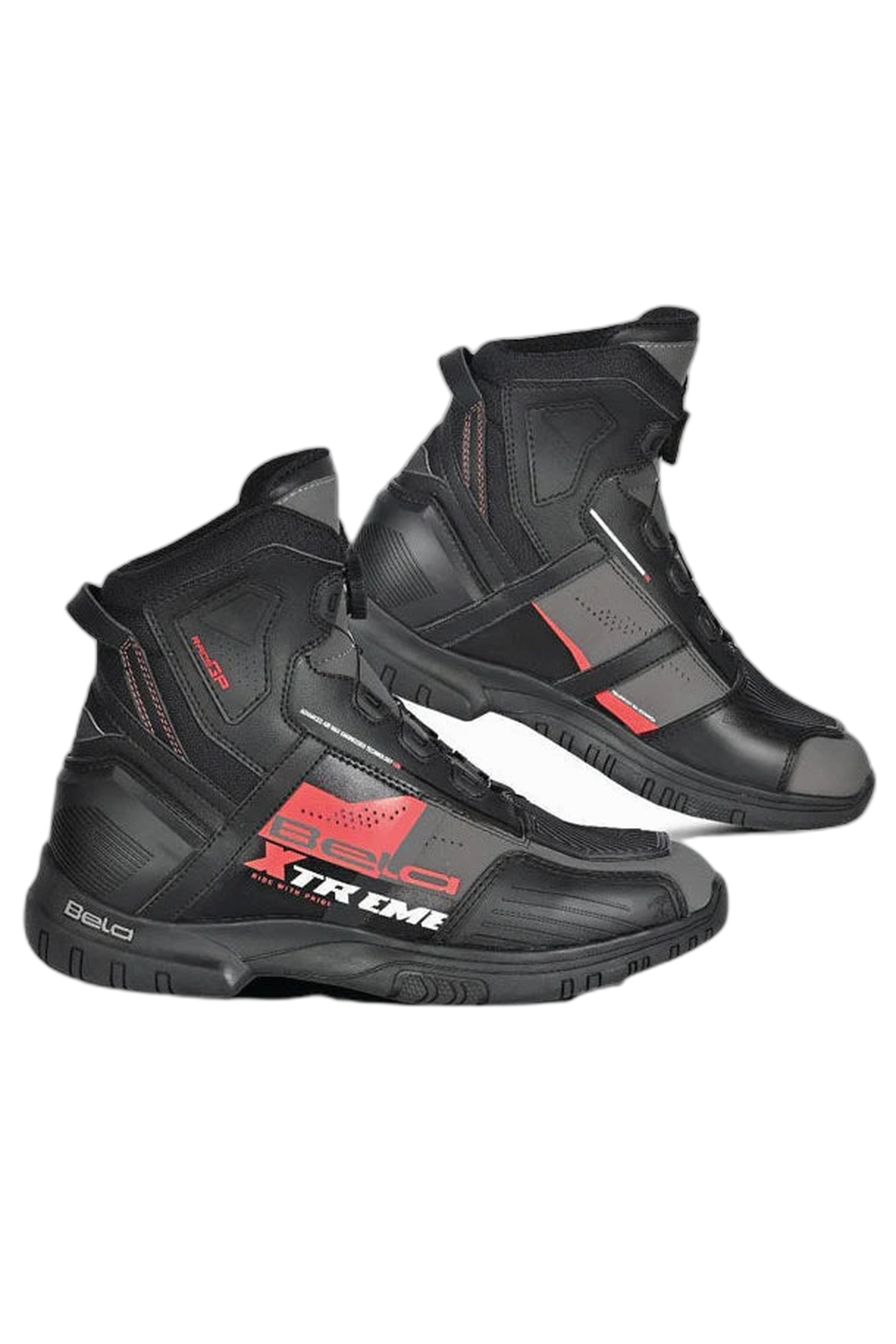 BELA EXTREME FORCE URBAN BOTAS NEGRO GRIS ROJO 
