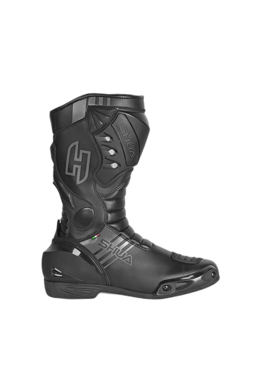 Shua Super Tech Stivali da moto da corsa /Pista Nero 