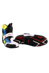 Bela Faster racing Motociclo Stivali Da Corsa Bianco Blu 