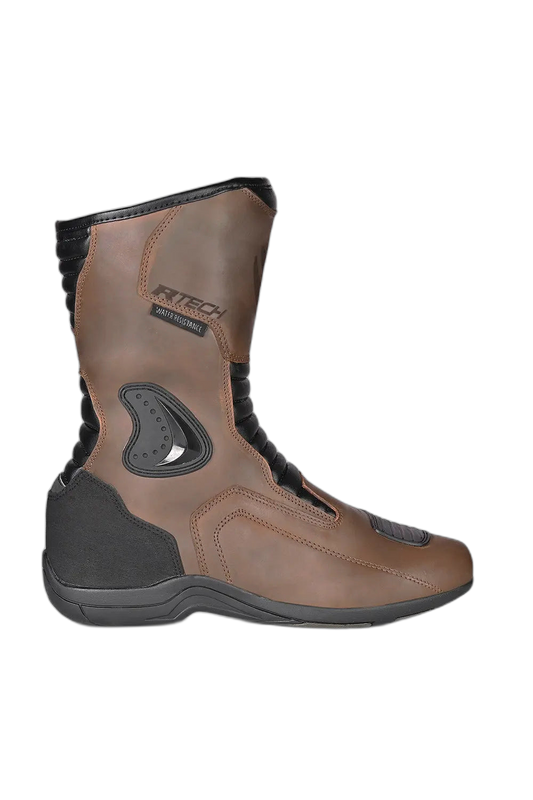 R-Tech Trojan Lunar Marron Stivali da turismo per moto 