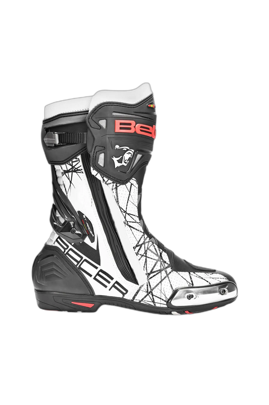 Bela Stivali Moto Air Rider Racing Nero Blanco 