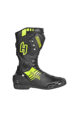 Shua Super Tech Stivali da moto da corsa Pista Nero Giallo 