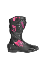 Shua - SuperTech Stivali da moto da corsa - Nero Rosa 