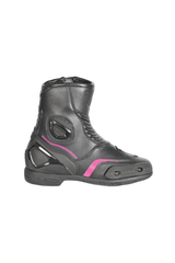 Bela Faster 2.0 Motociclo Stivali Da Corsa Nero / rosa 