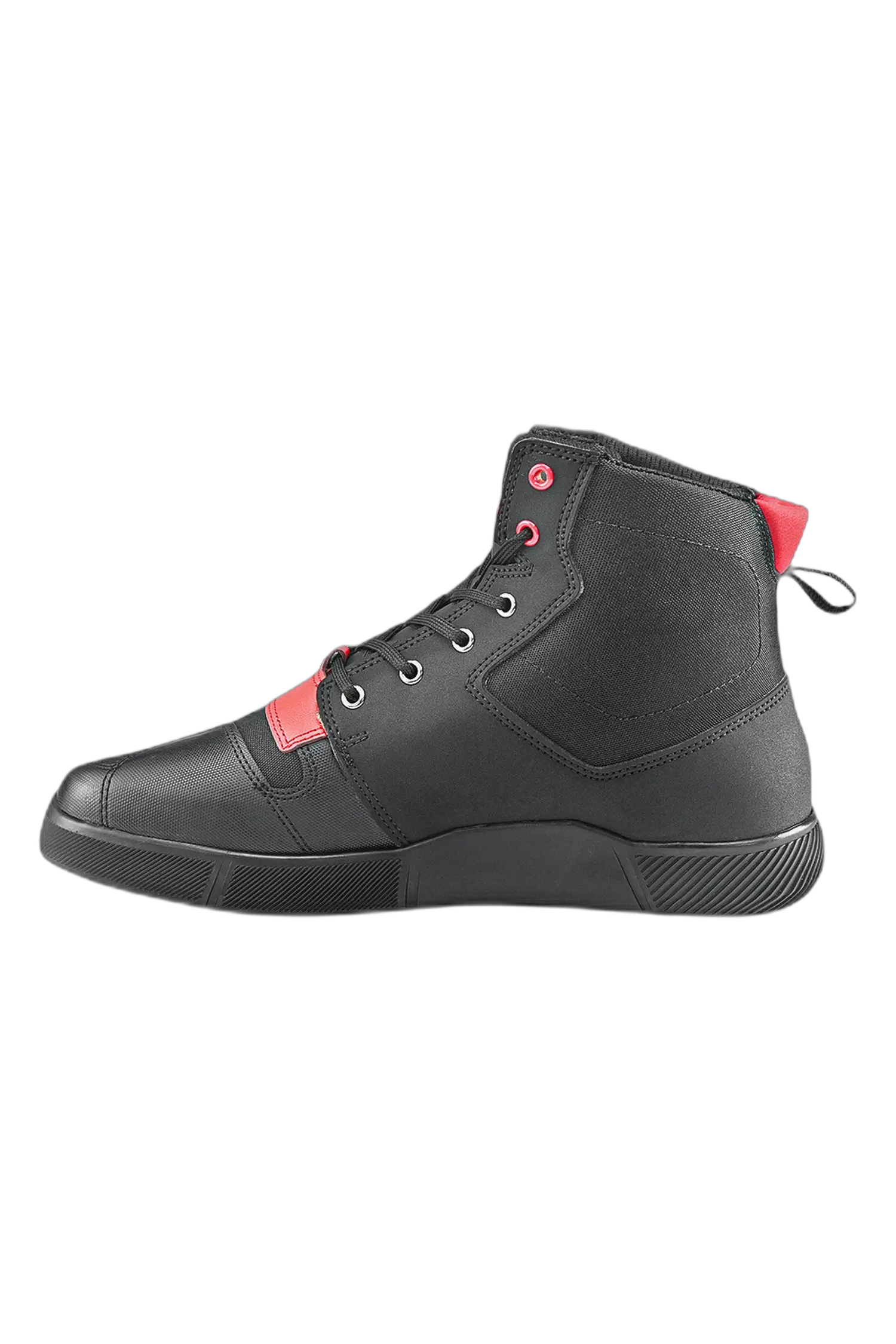 SHUA - Oddin Scarpe Da Moto Urban - Neri Rosso 