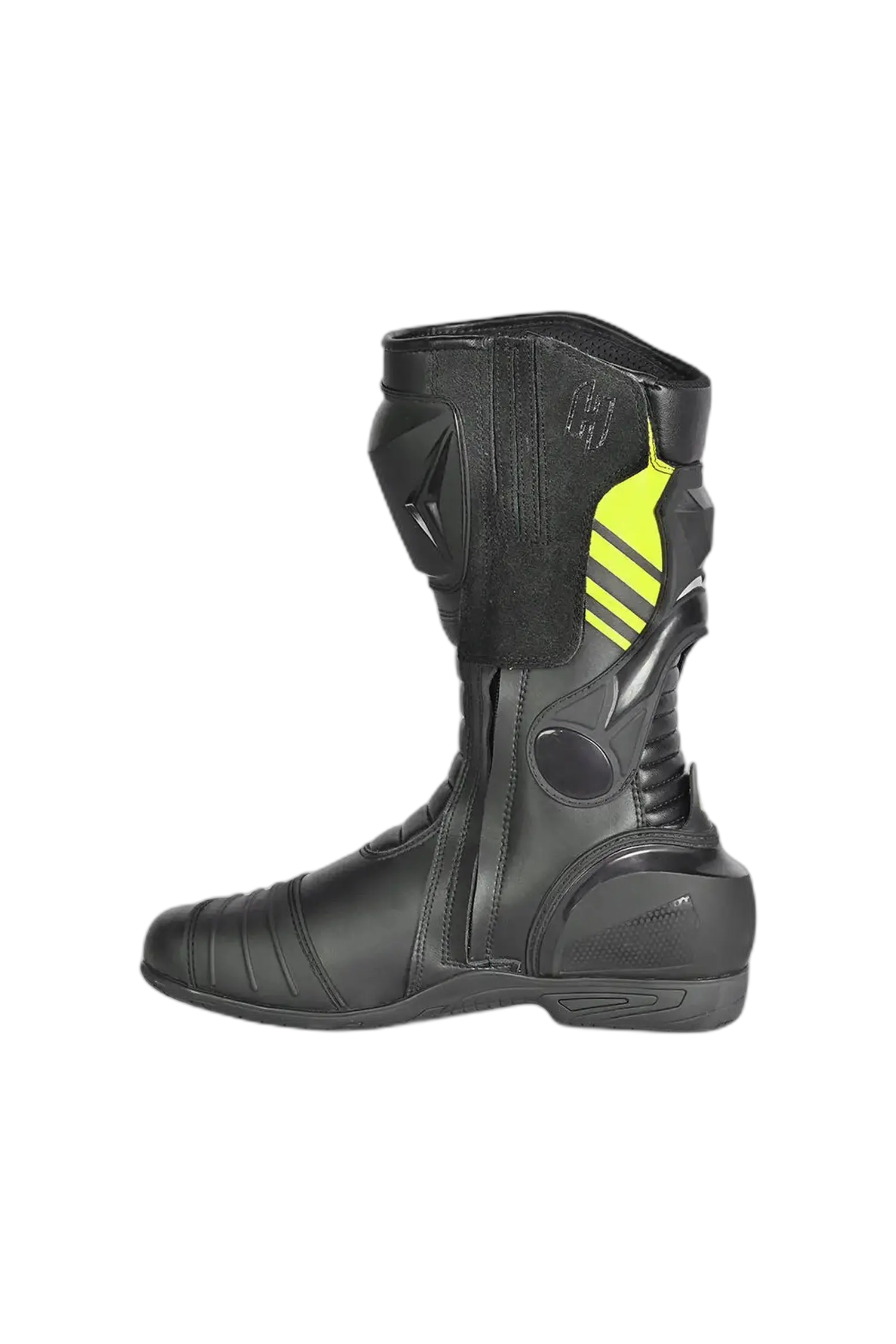 Shua Super Tech Stivali da moto da corsa Pista Nero Giallo 