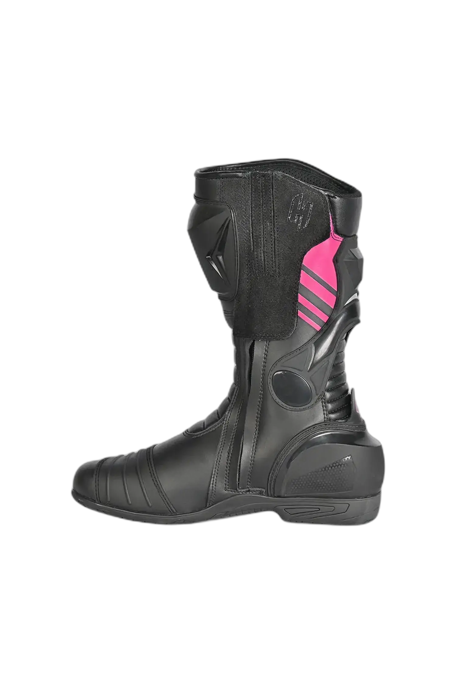 Shua - SuperTech Stivali da moto da corsa - Nero Rosa 