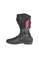 Shua - SuperTech Stivali da moto da corsa - Nero Rosa 