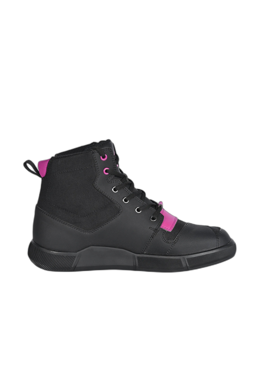 SHUA - Oddin Scarpe Da Moto Urban Donna - Neri Rosa 