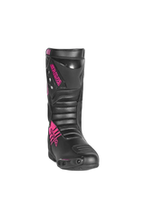 Shua - SuperTech Stivali da moto da corsa - Nero Rosa 