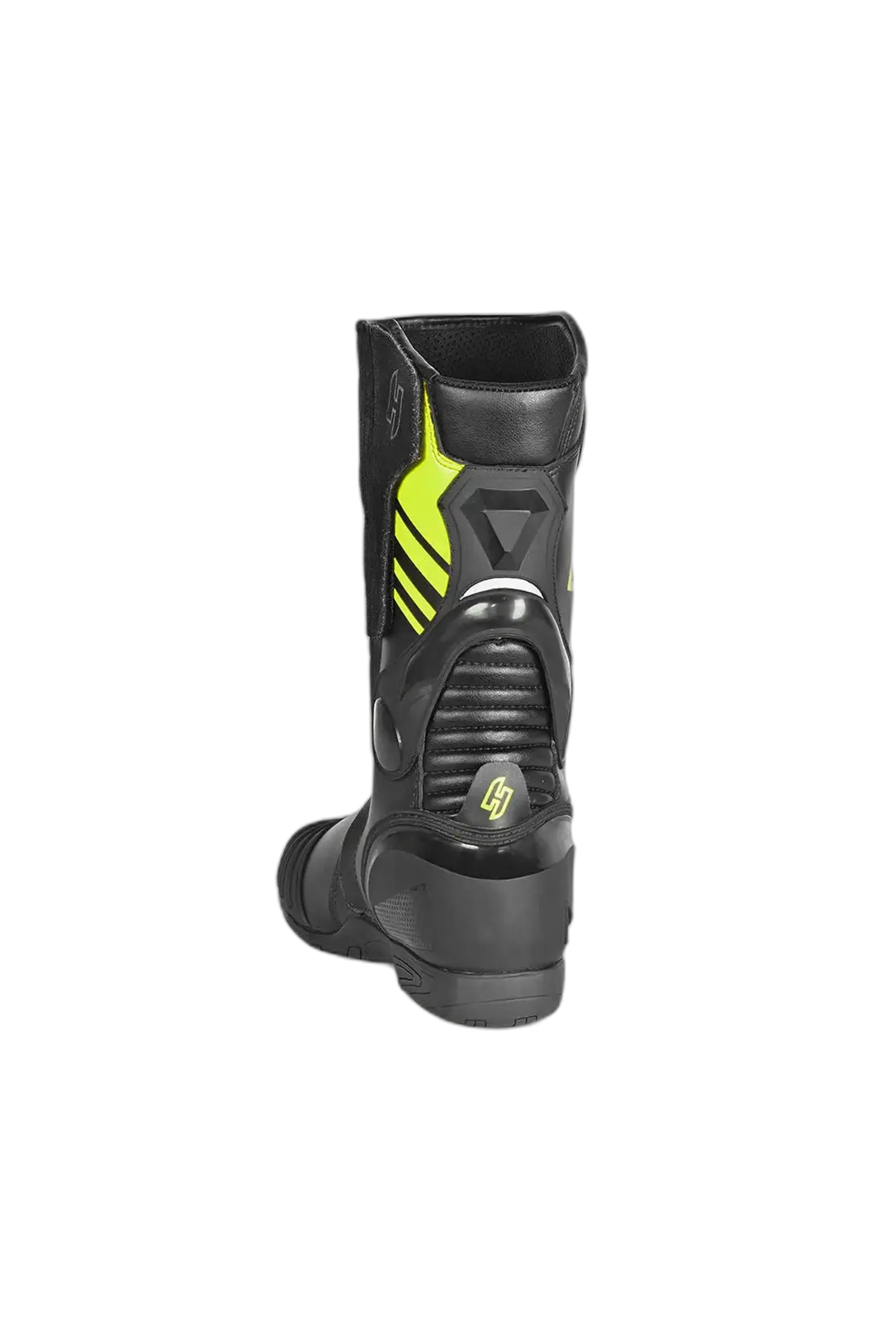 Shua Super Tech Stivali da moto da corsa Pista Nero Giallo 