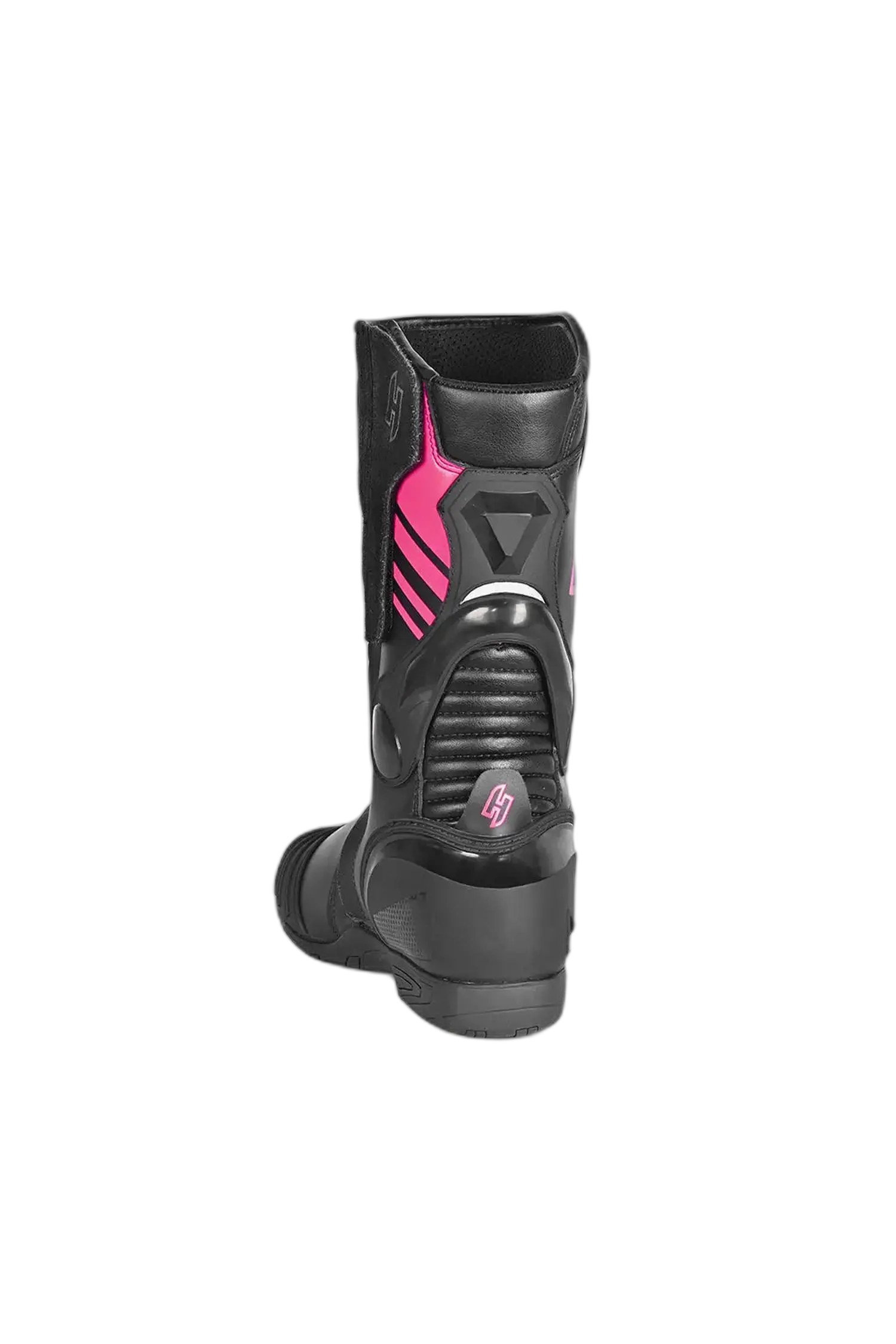 Shua - SuperTech Stivali da moto da corsa - Nero Rosa 