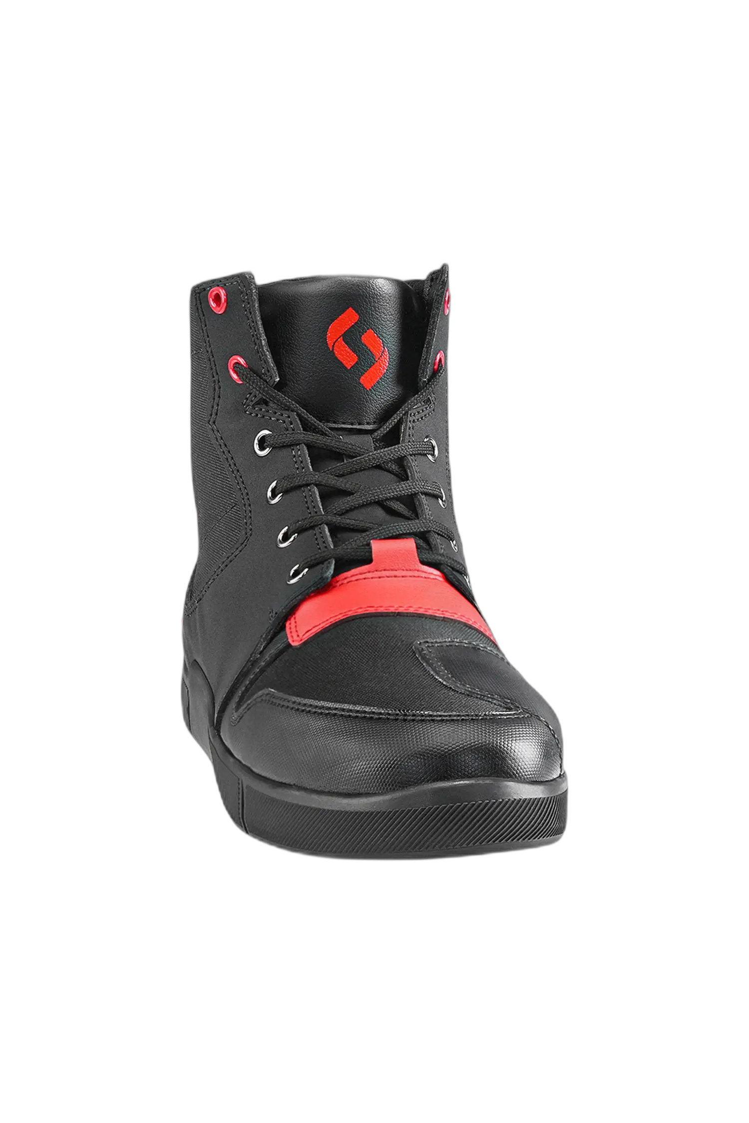 SHUA - Oddin Scarpe Da Moto Urban - Neri Rosso 