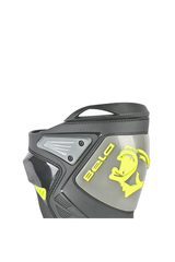 Bela Race Pro Stivali Da Corsa Moto Nero/Grigio/giallo 