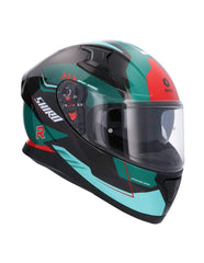 Shiro Katana Orbe integral Casco Verde  Opaco - Yamoto.it