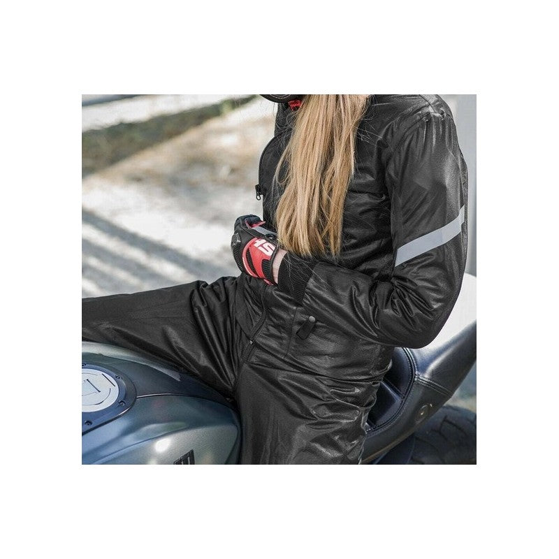 SHIMA JET LADY IMPERMEABLE PANTALONE DE MOTO NEGRO 