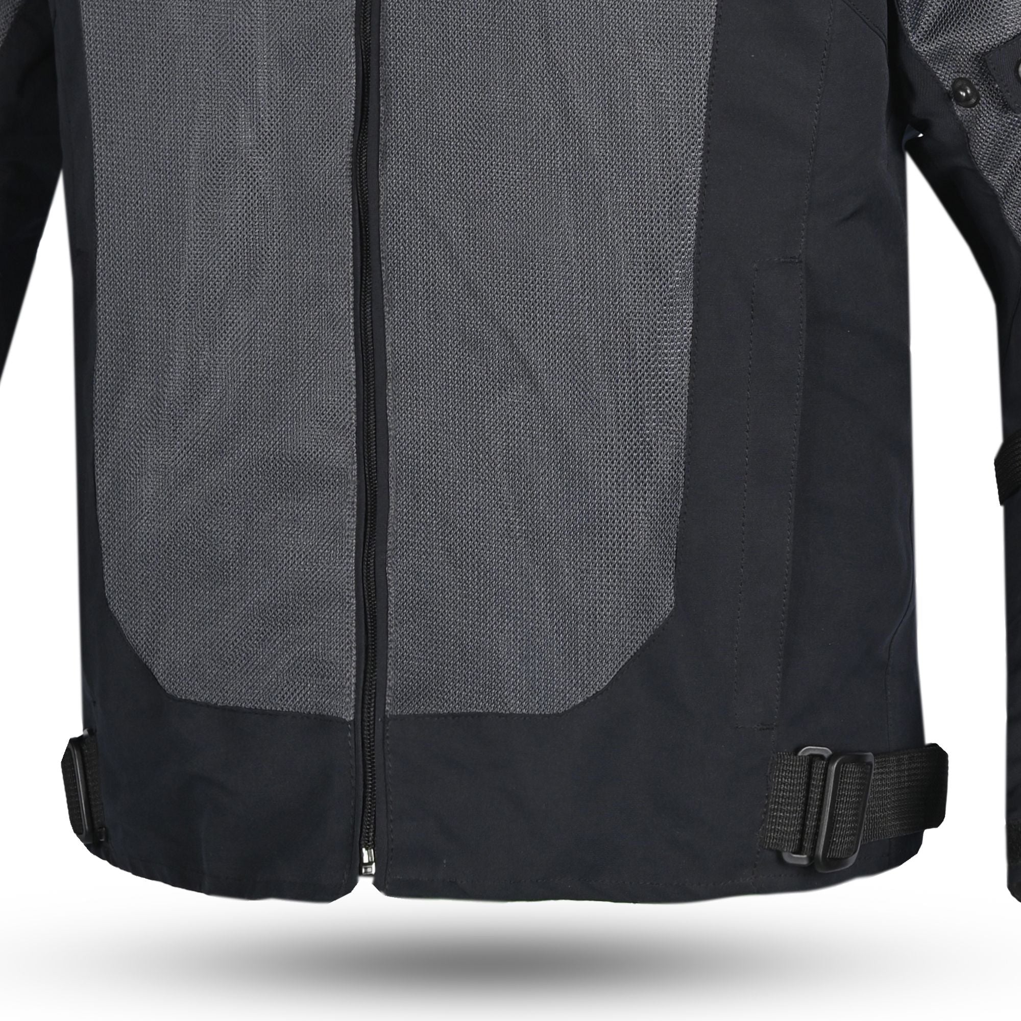 R-TECH SPIRAL MESH CHAQUETA DE MOTO DE HOMBRE TEXTIL NEGRO GRIS VERDE FLUO 