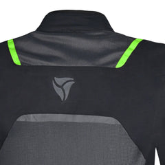 R-TECH SPIRAL MESH CHAQUETA DE MOTO DE HOMBRE TEXTIL NEGRO GRIS VERDE FLUO 
