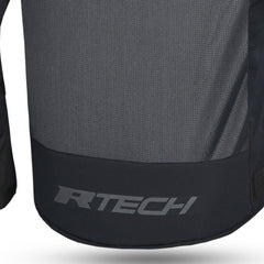 R-TECH SPIRAL MESH CHAQUETA DE MOTO DE HOMBRE TEXTIL NEGRO GRIS VERDE FLUO 