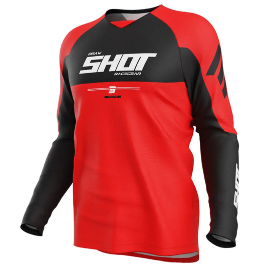 SHOT CAMISETA DRAW PRIVATE MOTOCROSS ROJO – Yamoto.it