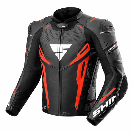 SHIMA MISSION ST G2 GIACCA DI PIEL MOTO UOMO NERO/ROSSO – Yamoto.it