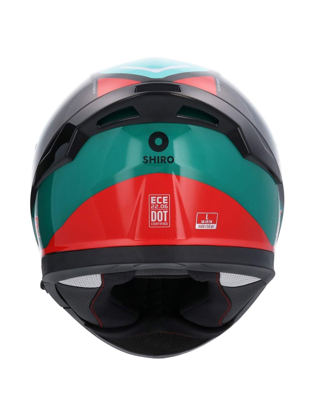 Shiro Katana Orbe integral Casco Verde  Opaco - Yamoto.it