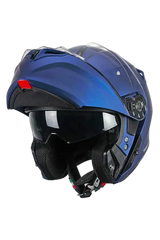 CGM 568A BER MONO Moto Modulari Caschi Blu Satinato 