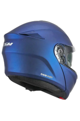 CGM 568A BER MONO Moto Modulari Caschi Blu Satinato 