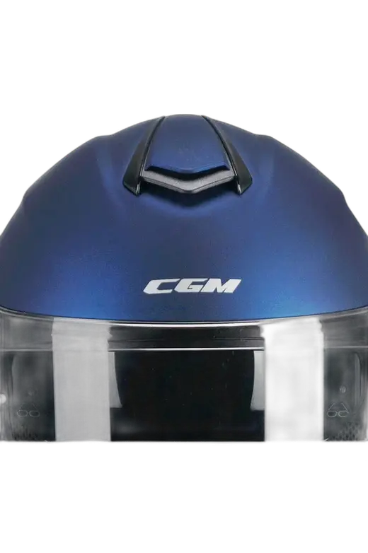 CGM 568A BER MONO Moto Modulari Caschi Blu Satinato 