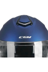 CGM 568A BER MONO Moto Modulari Caschi Blu Satinato 