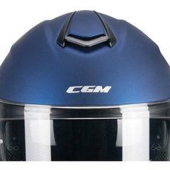 CGM 568A BER MONO Moto Modulari Caschi Blu Satinato 