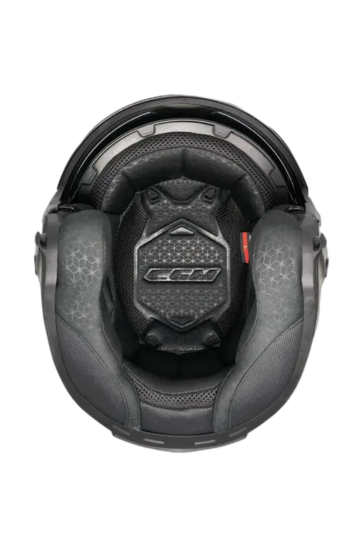 CGM 127G DEEP RACE Motociclo Jet Caschi Grafite Giallo fluo opaco 