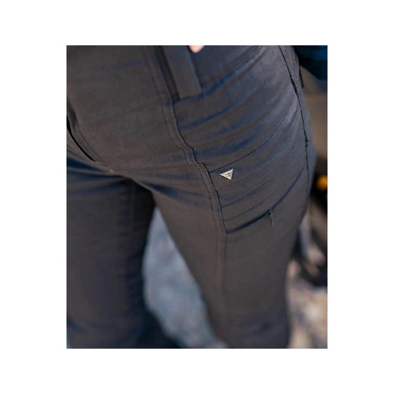 SHIMA NOX 2.0 WAX JEANS DE MOTO MUJER LARGO NEGRO 