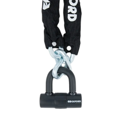 Oxford HD Max 12 mm x 1,2 M Lucchetto A Catena Nero 