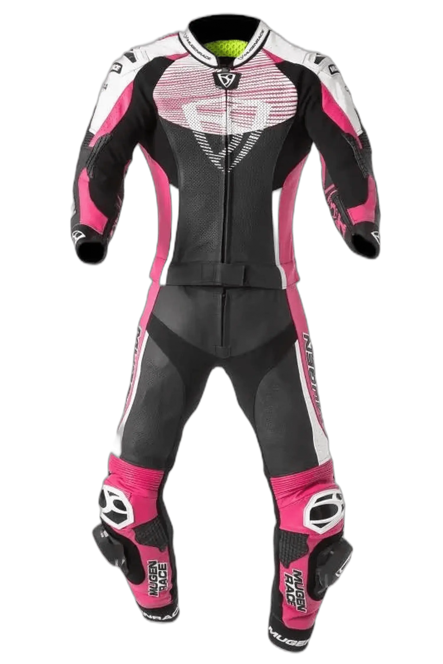 MUGENRACE MNR-2108 CIRA-SR Due Tuta pelle donna Rosa Bianco 