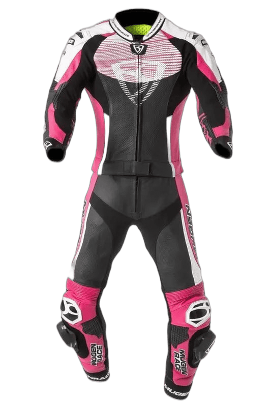 MUGENRACE MNR-2108 CIRA-SR Due Tuta pelle donna Rosa Bianco 