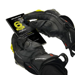 SHIMA XRS-3 GUANTI CORTI DA CORSA UOMO NERO GIALLO FLUO