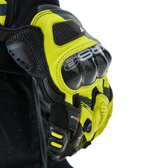 SHIMA XRS-3 GUANTI CORTI DA CORSA UOMO NERO GIALLO FLUO