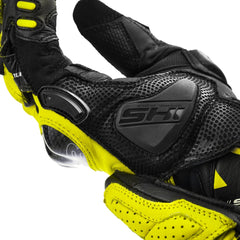 SHIMA XRS-3 GUANTI CORTI DA CORSA UOMO NERO GIALLO FLUO