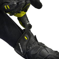 SHIMA XRS-3 GUANTI CORTI DA CORSA UOMO NERO GIALLO FLUO