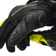 SHIMA XRS-3 GUANTI CORTI DA CORSA UOMO NERO GIALLO FLUO